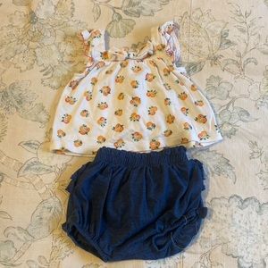 Kate Spade Baby Set with oranges